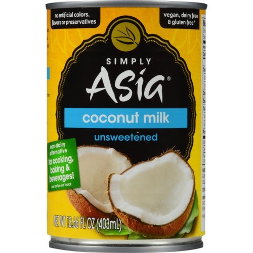 Simply Asia Coconut Milk, 13.66 Fluid Ounces, 24 Per Case